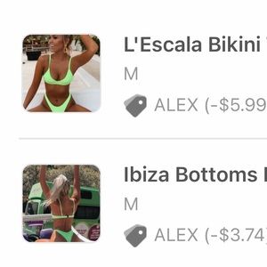 White fox bikinis x2